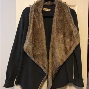 Hollister Fur Cardigan